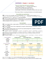 OCA Summary:: Chapter 1: Java Basics