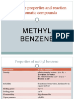 Properties and Reaction of Methyl Benzene