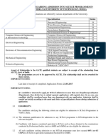 Information Regarding Admission Into M.Tech Programmes in Veer Surendra Sai University of Technology, Burla