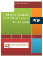 Sistema de Gestión de Seguridad y Salud en El Trabajo