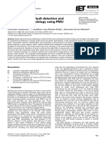 Transmission Line Fault Detection and Localisation Methodology Using PMU Measurements