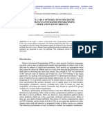 Monte Carlo Optimization Procedure For Chance Constrained Programming - Simulation Study Results