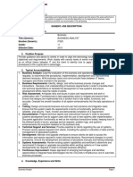 Generic Job Description 1. General Information Group: Title (Generic) : Number (Generic) : Grade: Effective Date: 2. Position Purpose