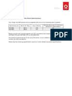 Sliver3000 Panel Specifications