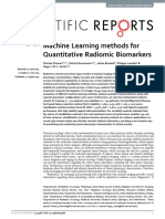 Machine Learning Methods For Quantitative Radiomic Biomarkers