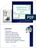 Statistical Methodology Step of Scientific Research Important Parametric Tests Important Nonparametric Tests Example Using Excel Program Using Excel For Statistics in Gateway Cases - Office 2007