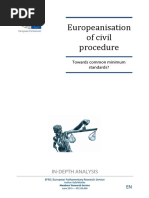 EP - Europenisation of Civil Procedure