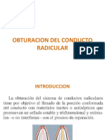 Obturación Del Conducto Radicular