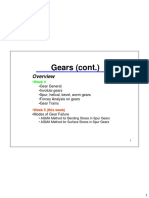 Gears (Cont.) : - Week 4