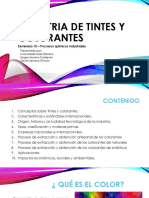 Tintes y Colorantes - Presentacion