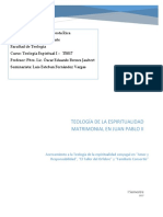 Teología de La Espiritualidad Matrimonial en Juan Pablo Ii