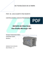 Reporte Practicas Allen Bradley Micrologix PLC