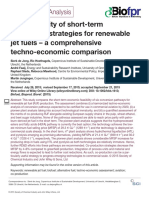 The Feasibility of Short Term Production Strategies For Renewable Jet Fuels