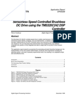 Sensorless Speed Controlled Brushless DC Drive Using The TMS320C242 DSP Controller