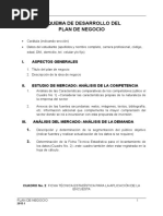 Esquema Plan de Negocio