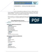 Memoria Descriptiva Red de Datos