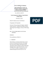 Pro Se WINS Calif. Appeal - Diane Johnson V Wells Fargo and Superior Court Orange County