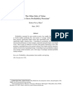 The Other Side of Value: The Gross Profitability Premium: Robert Novy-Marx June, 2012