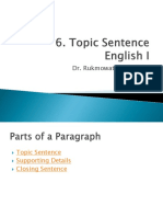 Topic Sentence