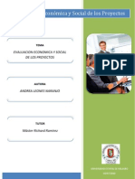 Evaluacion Economica y Social de Los Proyectos