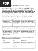 Matter of Life or Death Socratic Seminar Questions