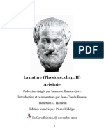 Aristote Physique Livre 2