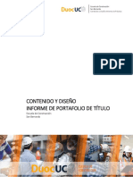 Informe Profesional Proyecto Portafolio Construcción