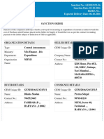 Sample Sanction Order