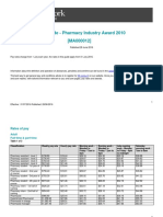 Pharmacy Industry Award Ma000012 Pay Guide