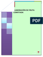 Elaboracion de Fruta Confitada