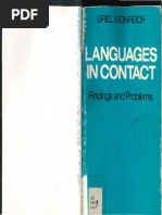 WEINREICH LanguagesInContactFindingsAndProblems 1979 PDF