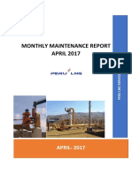 Monthly Maintenance Report - April 2017 - R2