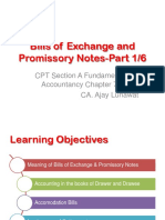 CA CPT Fundamentals of Accounting PPT Bills of Exchange and Promissory Notes Part 1