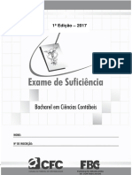 O 5 Últimos Exames de Suficiência Do CFC