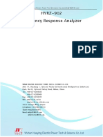 Transformer Sweep Frequency Response Analyzer HYRZ-902 Technical Manual