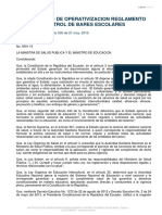 A 0001 Instructivo de Operativizacion Del Reglamento de Control de Bares Escolares