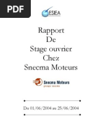 Stage Ouvrier - SNECMA