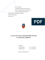 Calculo de Conductor de Distribucion Por Capacidad de Corriente