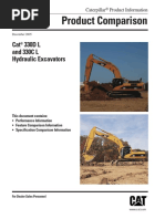 Product Comparison: Cat 330D L and 330C L Hydraulic Excavators