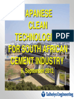 Japanese Clean Technologies For South African Cement Industry