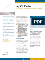 Mysql Cluster Datasheet