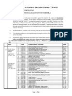 Knec Technical Exam Timetable - July 2017