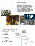 Ground Stabilization: Injetting Cement Grouting Using Pump and Injetion Pipe