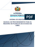 11 MANUAL PROCEDIMIENTO DE PLANILLA DE AVANCE DE OBRAS - pdf-1472005102 PDF