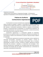 Práticas de Auditoria-Conhecimento Organizacional