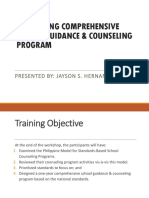 Developing Comprehensive School Guidance & Counseling Program