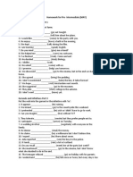 Homework For Pre-Intermediate (MAY) Gerunds and Infinitives Part 1 Put The Verb Into The Correct Form