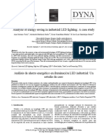 Analisis de Ahorro Energético en Iluminación LED Industrial