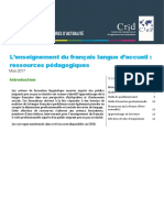 Focus Enseignement Francais Langue Accueil Ressources Pedagogiques