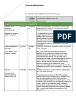 ARPA E Project Selections - TECHNICAL DESCRIPTIONS